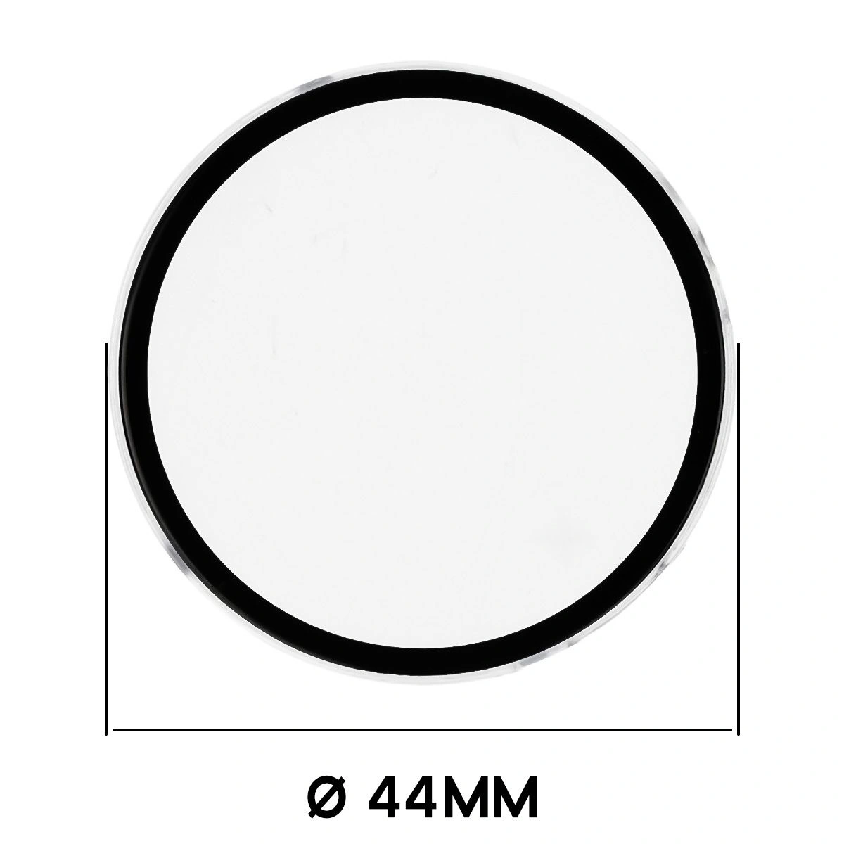 Wymiary etui Bizon Case Watch Adamo do Xiaomi Watch S4 41 mm